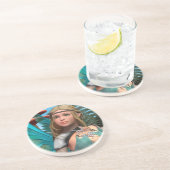 Dessous De Verre En Grès Papillon Fée (Côté)