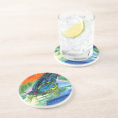 Dessous De Verre En Grès Papillon II (Côté)