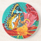 Dessous De Verre En Grès Papillon pointu I (Devant)