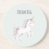 Dessous De Verre En Grès Papillon Rêve Bleu Violet (Devant)