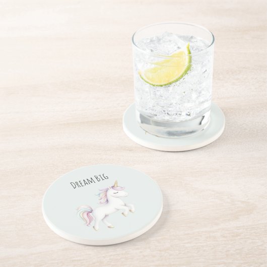 Dessous De Verre En Grès Papillon Rêve Bleu Violet (Côté)