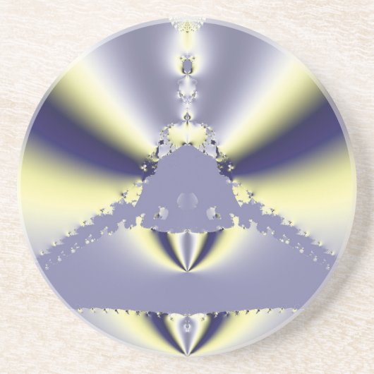 Dessous De Verre En Grès Papillon Violet (Devant)