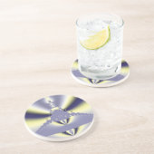 Dessous De Verre En Grès Papillon Violet (Côté)
