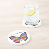 Dessous De Verre En Grès Papillon Vous êtes aimés Dessous de verre de grès (Côté)