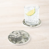 Dessous De Verre En Grès Papillons Arabesques I (Côté)