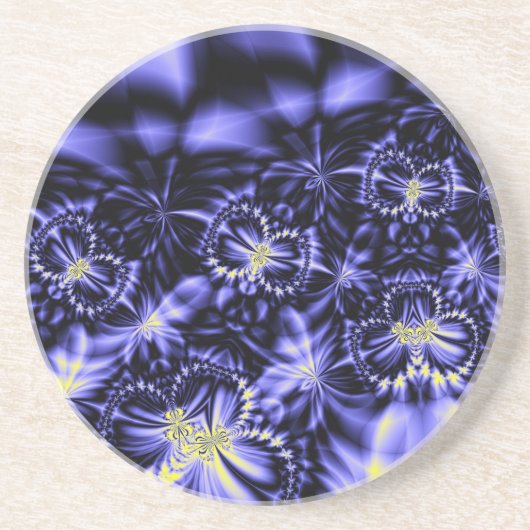 Dessous De Verre En Grès Papillons bleus (Devant)