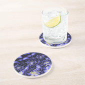 Dessous De Verre En Grès Papillons bleus (Côté)