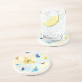Dessous De Verre En Grès Papillons d'aquarelle (Côté)
