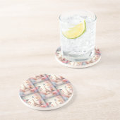 Dessous De Verre En Grès Papillons et fleurs de la Tour Eiffel (Côté)