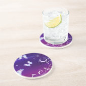 Dessous De Verre En Grès Papillons magiques de minuit (Côté)