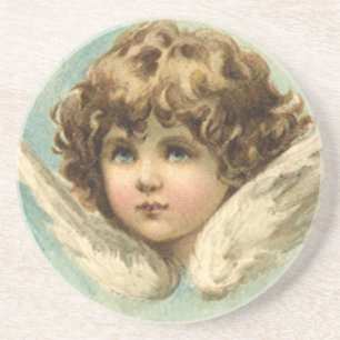 Dessous De Verre En Grès Pâques vintages, Fleurs Lys Victoriennes et Angel