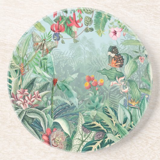 Dessous De Verre En Grès Paradis tropical (Devant)