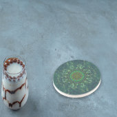 Dessous De Verre En Grès Parameterisation du puzzle à carré floral feuillu