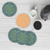 Dessous De Verre En Grès Parameterisation du puzzle à carré floral feuillu