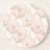 Dessous De Verre En Grès Parapluies Rose Clair (Devant)