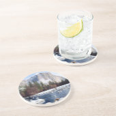 Dessous De Verre En Grès Parc national du Yosemite d'hiver (Côté)