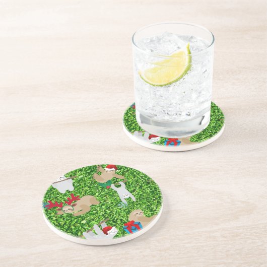 Dessous De Verre En Grès paresse xmas (Côté)