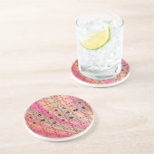 Dessous De Verre En Grès Parfait Papa Rose/Dessous de verre Brown (Côté)