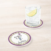 Dessous De Verre En Grès Parfaitement imparfait 2A_Coaster rond (Côté)