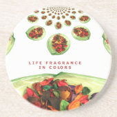 Dessous De Verre En Grès Parfum de vie : Potpourri message inspirant (Devant)