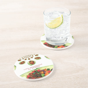 Dessous De Verre En Grès Parfum de vie : Potpourri message inspirant