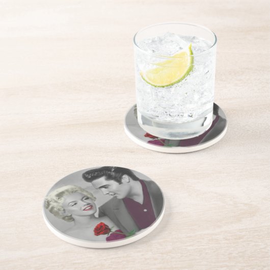 Dessous De Verre En Grès Paris B&W (Côté)