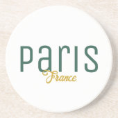 Dessous De Verre En Grès Paris, France Souvenir (Devant)
