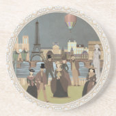 Dessous De Verre En Grès Paris victorien (Devant)