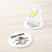 Dessous De Verre En Grès Park City Utah ski (Côté)