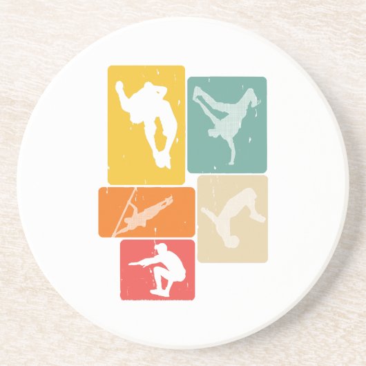 Dessous De Verre En Grès Parkour Freerunner Traceur Retro Freerunning (Devant)