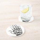 Dessous De Verre En Grès Parler À La Main (Côté)