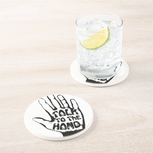 Dessous De Verre En Grès Parler À La Main (Côté)