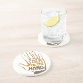 Dessous De Verre En Grès Parler À La Main (Côté)