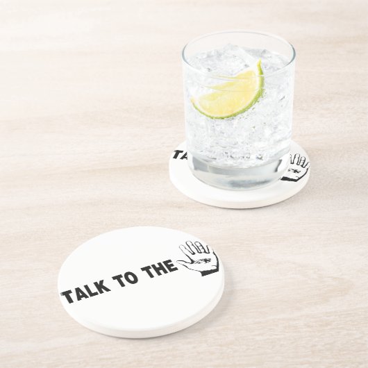 Dessous De Verre En Grès Parler À La Main (Côté)