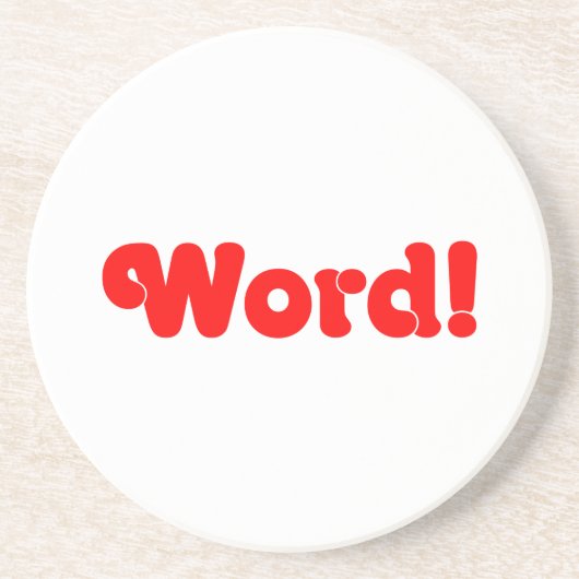 Dessous De Verre En Grès Parole ! (Devant)