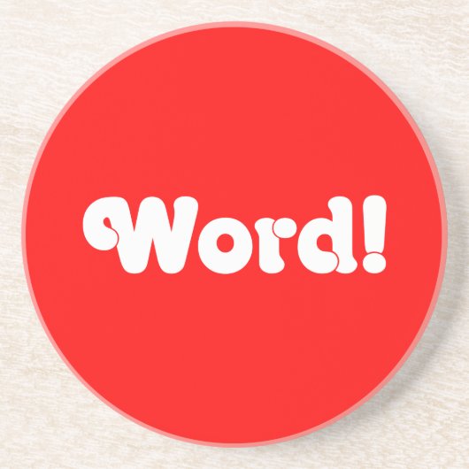 Dessous De Verre En Grès Parole ! (Devant)