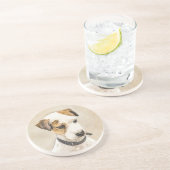 Dessous De Verre En Grès Parson Jack Russell Terrier Peinture - Chien Art (Côté)