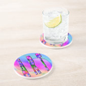 Dessous De Verre En Grès Parti (Côté)