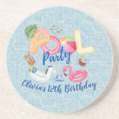 Dessous De Verre En Grès Partie du pool (Devant)