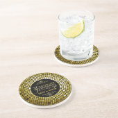 Dessous De Verre En Grès Parties scintillant flamboyante 50e anniversaire d (Côté)