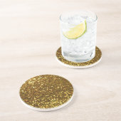 Dessous De Verre En Grès Parties scintillant or (Côté)