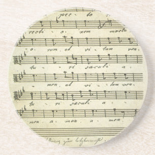 Dessous De Verre En Grès Partition musicale vintage, partition musicale ant