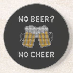 Dessous De Verre En Grès Pas de bière, pas de joie, pull moche