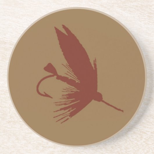 Dessous De Verre En Grès Pas de vie sans pêche (Devant)