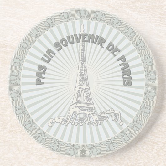 Dessous De Verre En Grès Pas un souvenir de Paris (Devant)