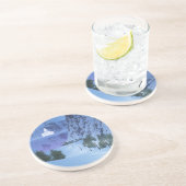 Dessous De Verre En Grès Passeport du coaster de lumière (Côté)