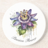 Dessous De Verre En Grès Passionné Purple Passion Fleur (Devant)