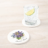 Dessous De Verre En Grès Passionné Purple Passion Fleur (Côté)