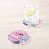 Dessous De Verre En Grès Pastel Marble Dream (Côté)