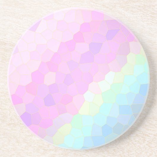 Dessous De Verre En Grès Pastel Mosaic (Devant)